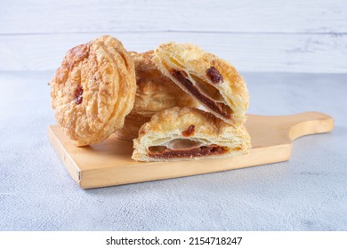 Guava fruit puff pastry, displayed on gray background - Powered by Shutterstock
