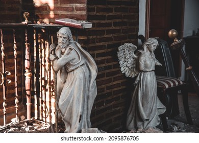 GUAYANILLA, PUERTO RICO - Jan 08, 2020: The Damage In The Church Building After An Earthquake In Guayanilla, Puerto Rico