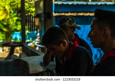 Guazacapan Guatemala 11/01/2018 Welding Class In Guatemalan College 