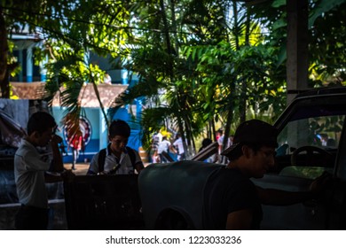 Guazacapan Guatemala 11/01/2018 Welding Class In Guatemalan College 