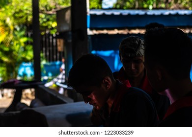 Guazacapan Guatemala 11/01/2018 Welding Class In Guatemalan College 