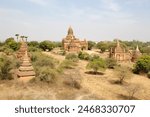 Gubyaukgyi Temple, Bagan, Myanmar among the others Bagan temples ruins. Gubyaukgyi Temple was built in 1113 by King Kyansittha. 
