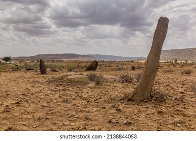 Gudit Stelae Field In Axum, Ethiopia