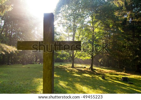 Guernsey Hollow Cemetery cross