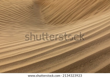 Guerro Negro, Mulegé, Baja California Sur, Mexico. Sand dunes at sunset along the western coast of the Baja peninsula.