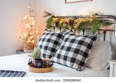 Guest Bedroom Decorated For Christmas