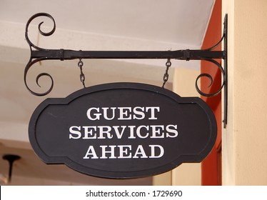 Guest Services Sign