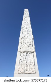 Guglielmo Marconi Obelisk In Rome, Italy