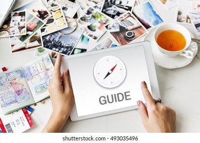 Guide Compass GPS Navigation Location Graphic Concept
