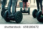 Guided segway tour in a tourist place