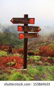 Guidepost on the peak
