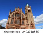 Guildhall building, City Hall of Derry (Londonderry) town in Northern Ireland.