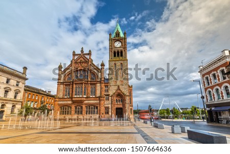 The Guildhall in Londonderry / Derry, Northern Ireland