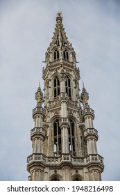 Guildhalls At The Grand Place In Brussels, Belgium