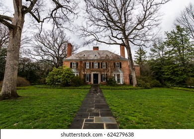 Guilford Neighborhood In Baltimore, Maryland During Spring