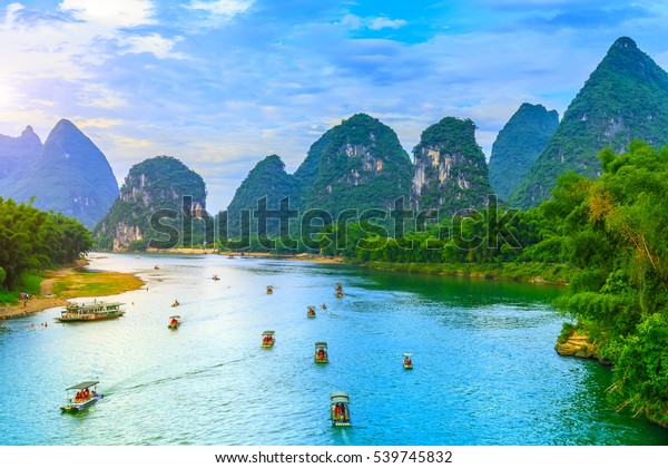 Guilin Lijiang Beautiful Scenery Stock Photo (Edit Now) 539745832