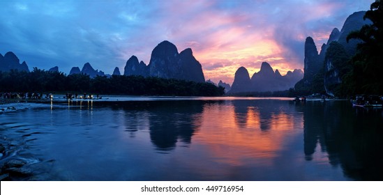 Guilin Scenery Sunset Glow Stock Photo 449716954 | Shutterstock