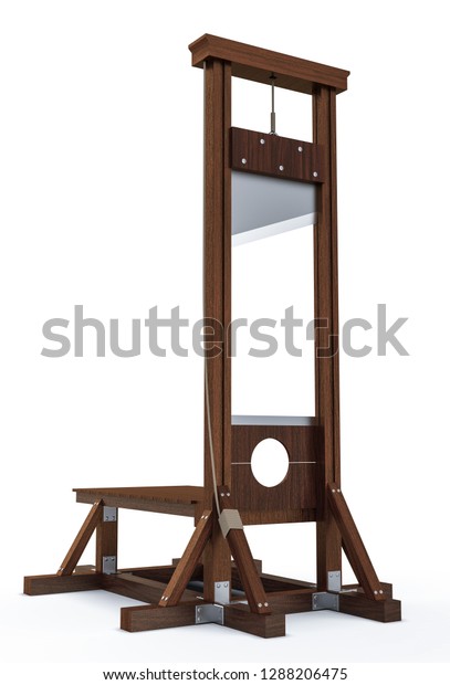 Guillotine Instrument Inflicting Capital Punishment By Stock Photo ...