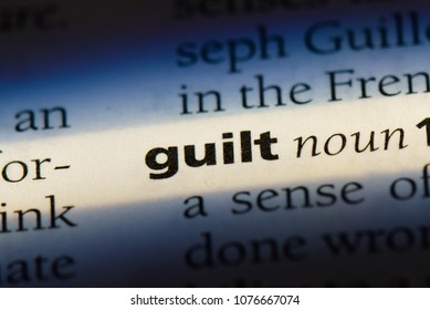 Guilt Guilt Concept.