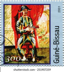 Guinea-bissau - CIRCA 2001: A Stamp Printed In Guinea-bissau Shows Paint By Pablo Picasso 