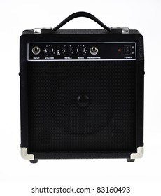 Guitar Amp Or Amplifier Isolated On White Background.