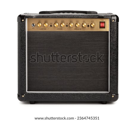 guitar amp path isolated on white