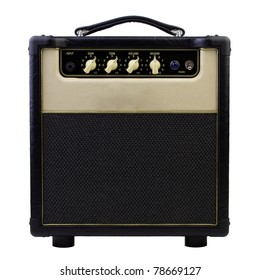 Guitar Amplifier Isolated On White.