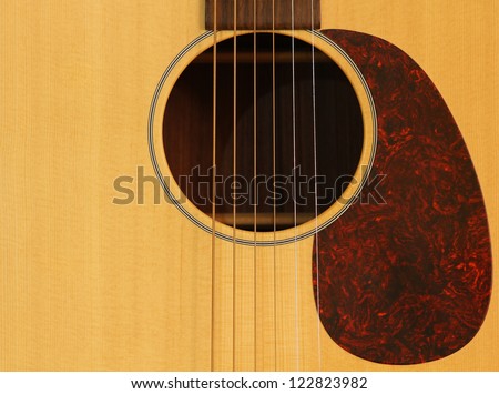 Guitar background with soundhole