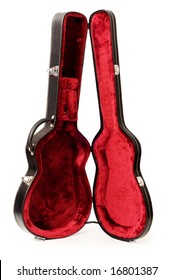 Guitar Case Isolated On The White Background