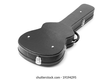 Guitar  Case Isolated On The White Background