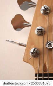 guitar elements, close-up, guitar strings, guitar neck, tuning pegs, guitar frets,  body, musical instrument details,  hardware, acoustic  parts, electric components