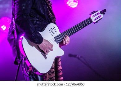 Guitar God Playing Live Music Background Stock Photo 1259864860 ...