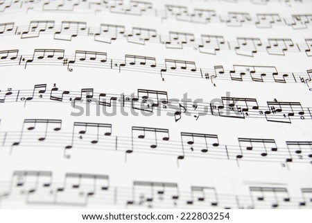 Guitar music sheet. Good file for musical backgrounds