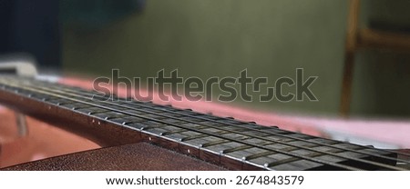 guitar strings background blurry background 