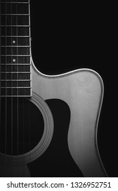 Guitar strings close up