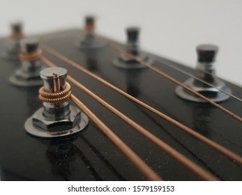 Guitar Tuning Pegs Close Up