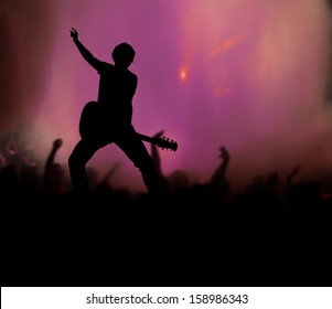 Guitarist At Rock Concert