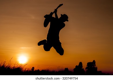 Guitarist Silhouette