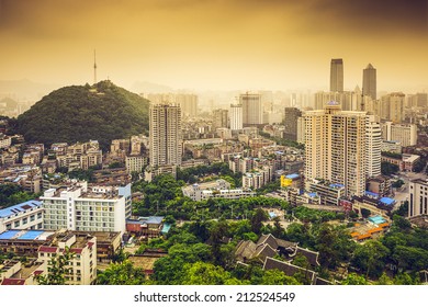 Guiyang, China Downtown Cityscape.