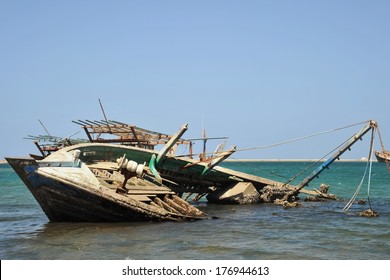 GULF OF ADEN, SOMALIA - JANUARY 10, 2010: The Gulf Of Aden Has Economic Significance As A Waterway To Transport Oil From The Persian Gulf. In The XXI Century, There Is The Acute Problem Of Piracy.