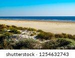 Gulf of Mexico beach at Galveston, Texas near the San Luis Pass