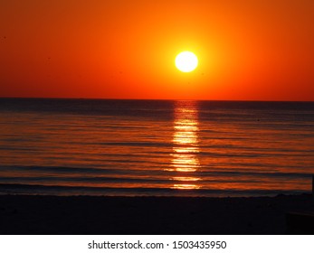 Gulf Sunset On Lido Key Sarasota, Fl