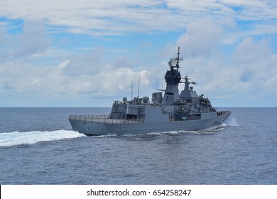 GULF OF THAILAND - 27 MAY 2017 :Australian Navy Ship HMAS Ballarat Training At Sea (AUSTHAI 2017 Exercise)