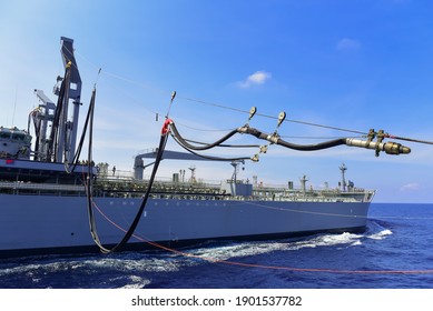 GULF OF THAILAND -30 APRIL 2019 : Australian Navy Ship HMAS Sirius Training In AUSTHAI 2019 Exercise.