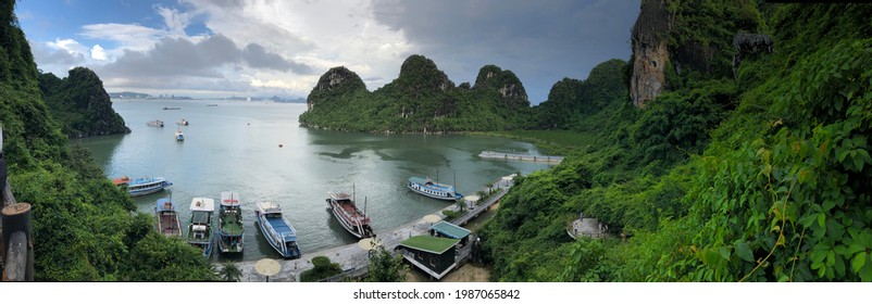 Gulf Of Tonkin. Place: Halong Bay, Vietnam. April 26, 2021