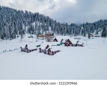 Gulmarg Huts In Kashmir , India 