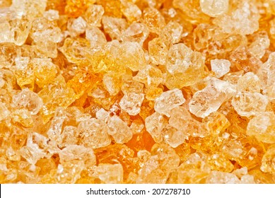 Gum arabic pieces isolated on white background
