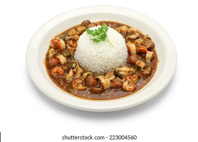 Gumbo With Crawfish, Chicken & Sausage, Southern Food In The United States