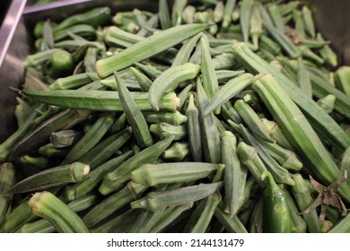 Gumbo, Okra Fresh From Farm