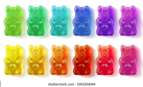 Gummy Bears Colorful - Shutterstock ID 1041056044
